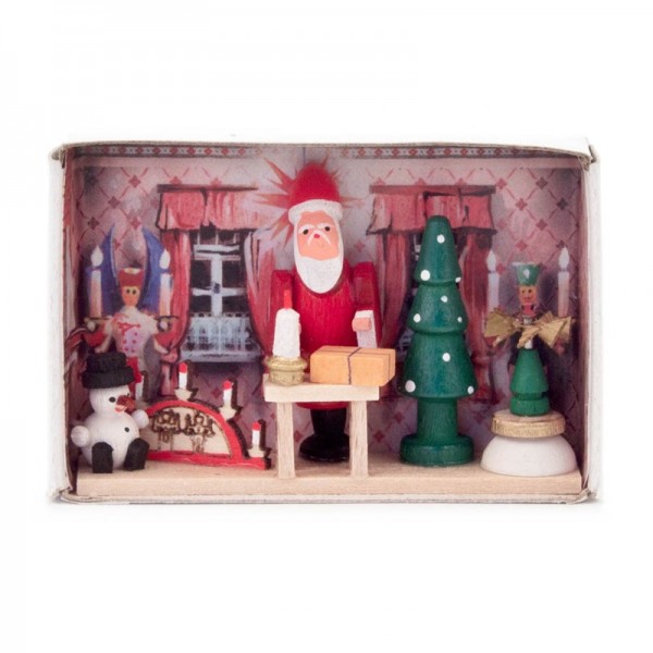 Dregeno Erzgebirge - Miniatur-Zündholzschachtel Weihnachtsstube