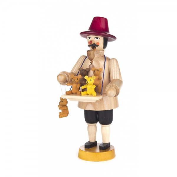 Dregeno Erzgebirge - Räuchermann Teddyhändler - 20cm