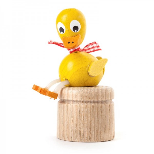 Dregeno Erzgebirge - Miniatur-Wackelfigur Schnatterinchen
