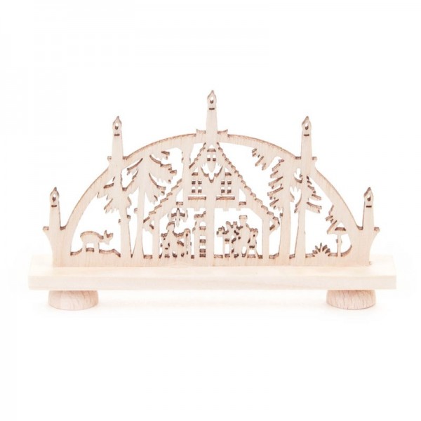 Dregeno Erzgebirge - Miniatur-Schwibbogen 'Erzgebirgshaus'