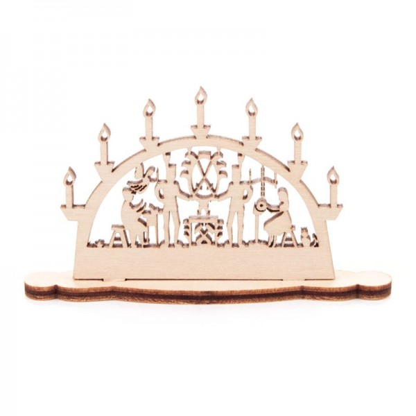 Dregeno Erzgebirge - Miniatur-Schwibbogen Motiv Bergleute
