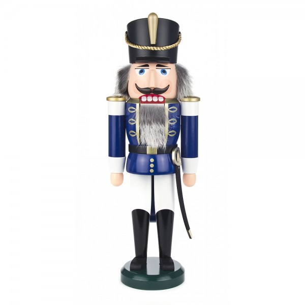 Dregeno Erzgebirge - Nussknacker Husar blau - 37cm