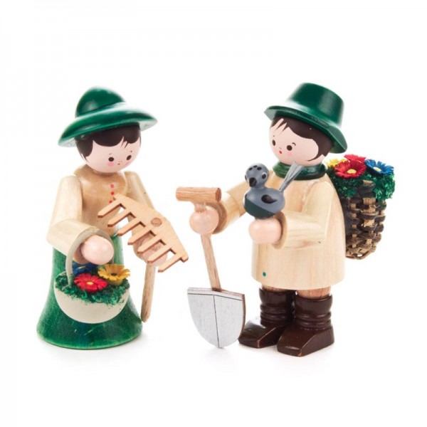 Dregeno Erzgebirge - Miniatur-Gärtnerpaar