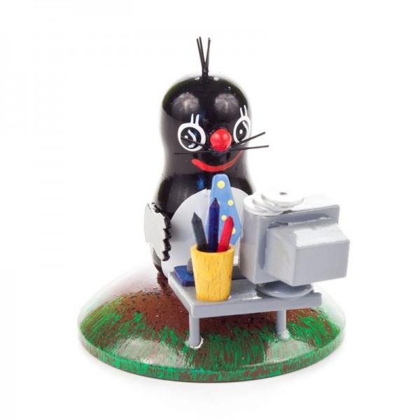 Dregeno Erzgebirge - Miniatur-Maulwurf am Computer