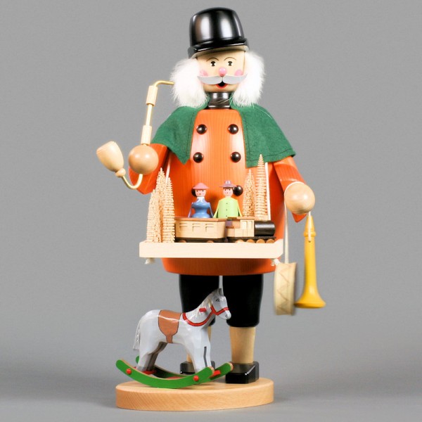 Dregeno Erzgebirge - Räuchermann Spielzeughändler - 44cm