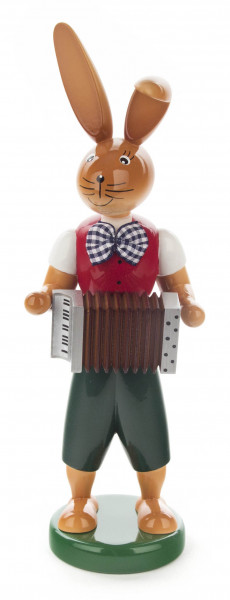 Dregeno Erzgebirge - * Hase mit Harmonika 25 cm