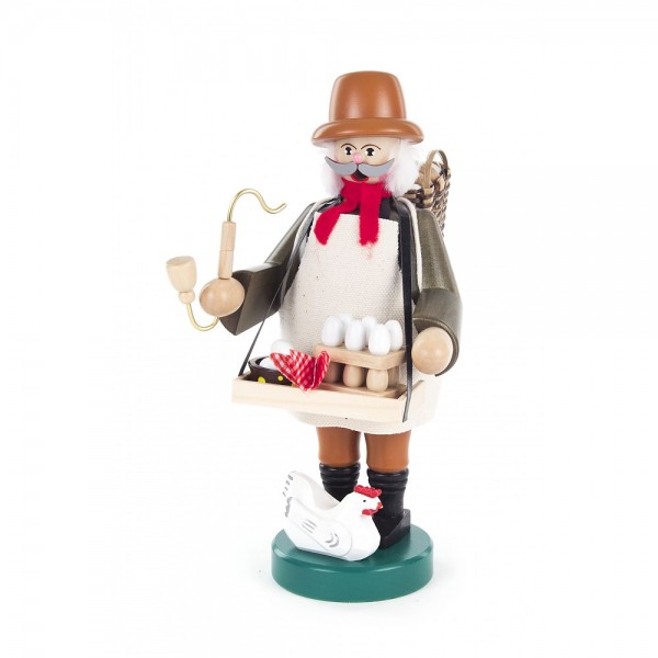 Dregeno Erzgebirge - Räuchermann Eierverkäufer - 22cm