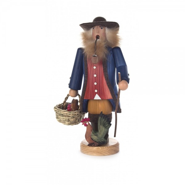 Dregeno Erzgebirge - Räuchermann Bauer mit Hühnern - 21cm