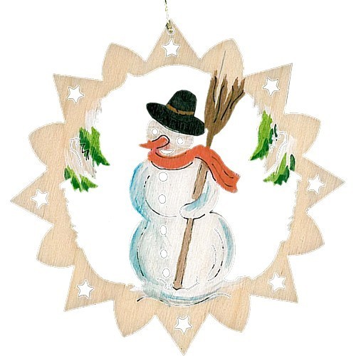 Lenk & Sohn Baumbehang handbemalt Motiv Schneemann