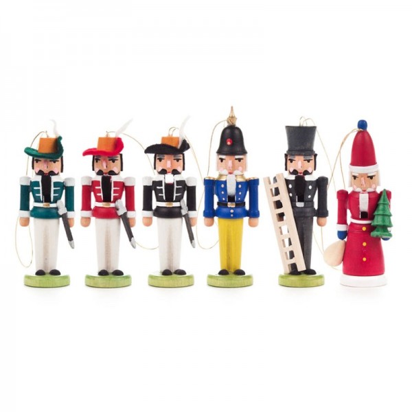 Dregeno Erzgebirge - Miniatur-Nussknacker, Sortiement 1, hängend