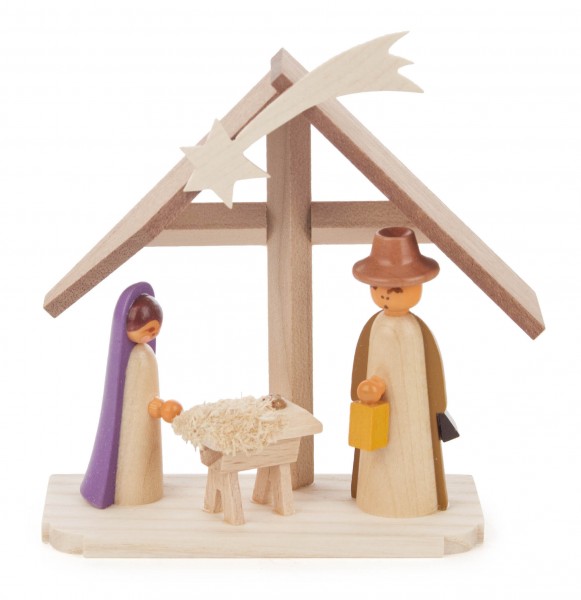 Dregeno Erzgebirge - Christi Geburt klein, farbig