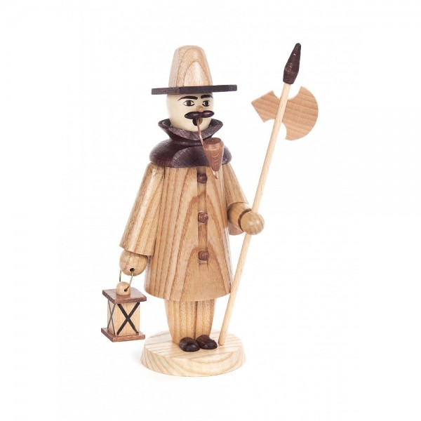 Dregeno Erzgebirge - Räuchermann Nachtwächter, natur - 20cm