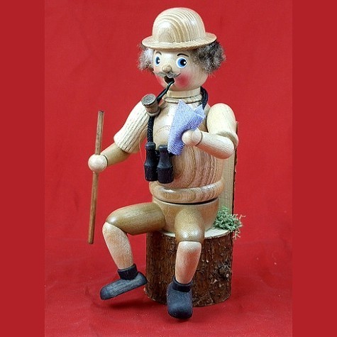 HELA Räuchermann Wandersmann natur sitzend 17cm
