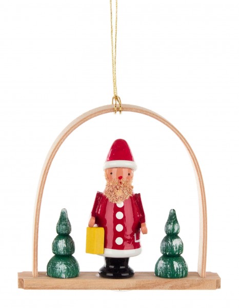 Dregeno Erzgebirge - Behang Weihnachtsmann im Bogen