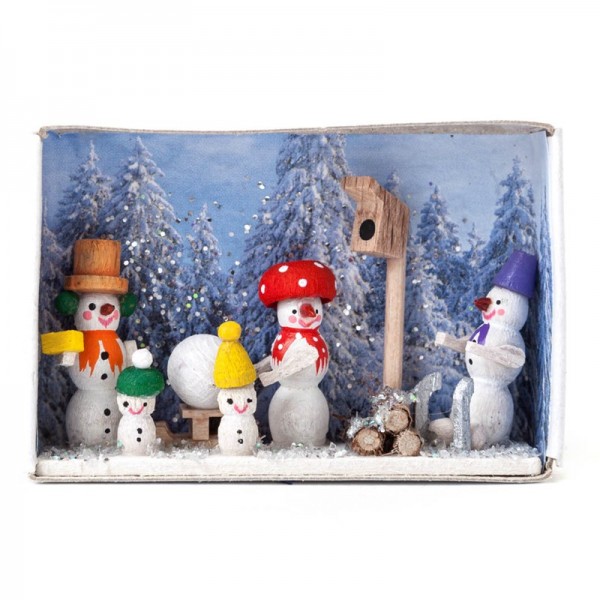 Dregeno Erzgebirge - Miniatur-Zündholzschachtel Wintermärchen