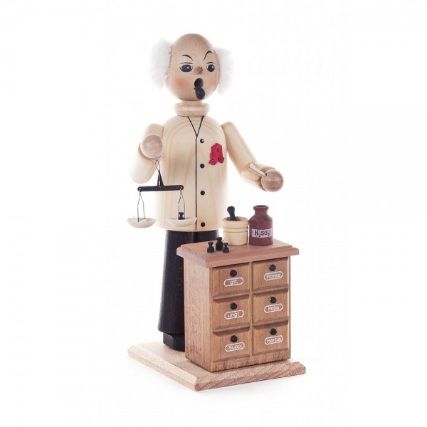 Dregeno Erzgebirge - Räuchermann Apotheker - 22cm
