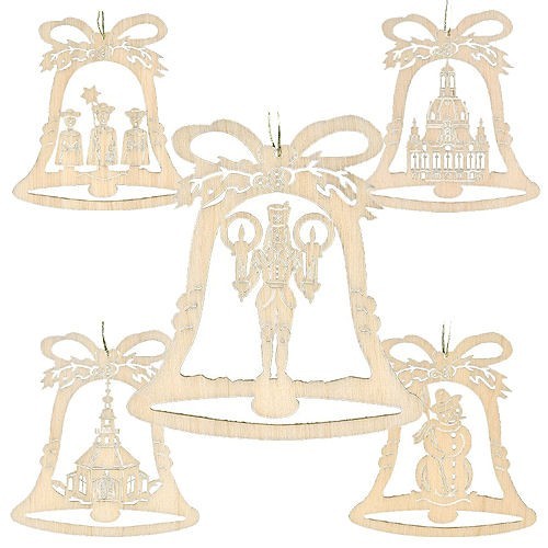 Lenk & Sohn 10er-Set Baumbehang Glocke
