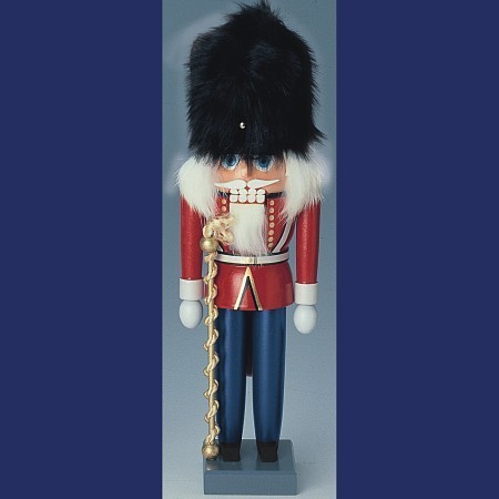 KWO Nussknacker Erzgebirge Britischer Tambourmajor 30cm