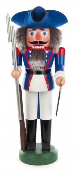 Dregeno Erzgebirge - Nussknacker Französischer Soldat 39cm blau
