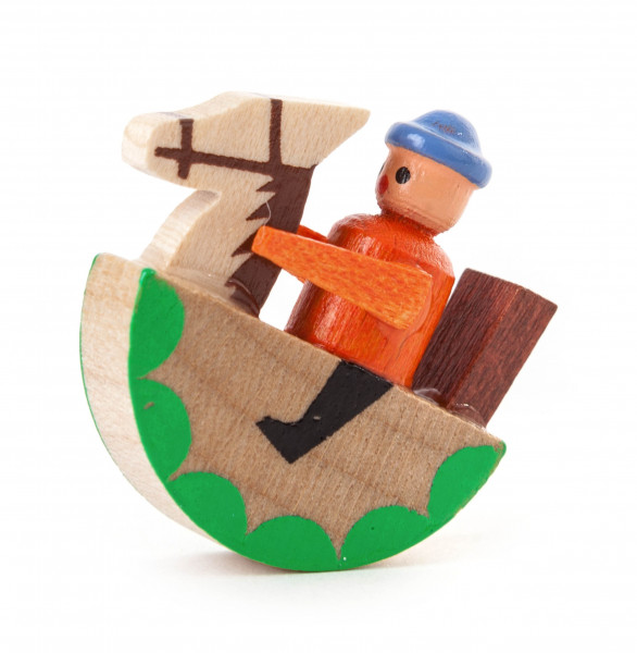 Dregeno Erzgebirge - Mini-Reiterlein grün, 2,5 cm