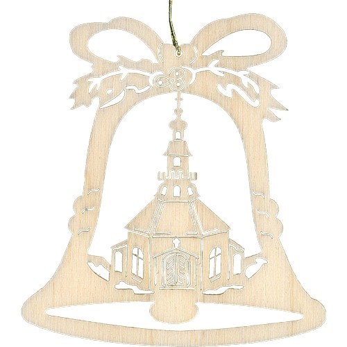 Lenk & Sohn Baumbehang Glocke Motiv Seiffener Kirche