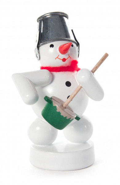 Dregeno Erzgebirge - Schneemann mit Brummtopf