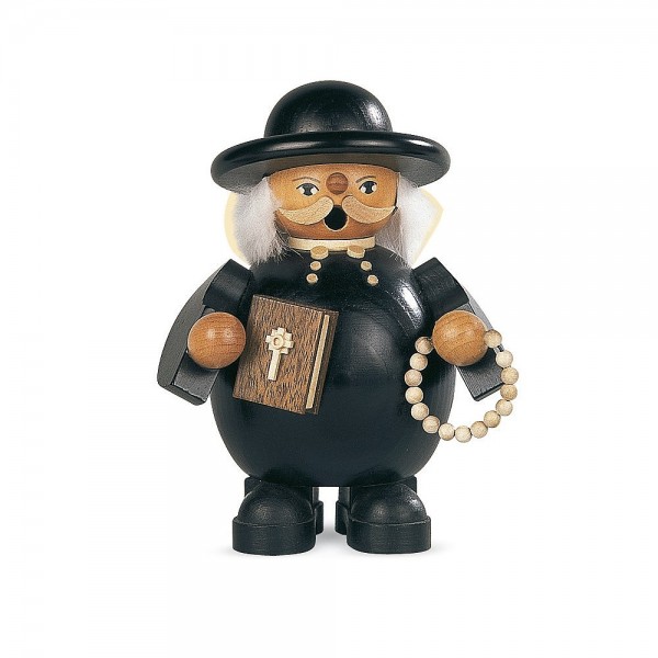 Müller Räuchermann klein kath. Pfarrer 14cm