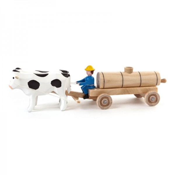 Dregeno Erzgebirge - Miniatur-Ochsen mit Jauchewagen