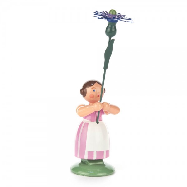 Dregeno Erzgebirge - Wiesenblumenmädchen mit Kornblume