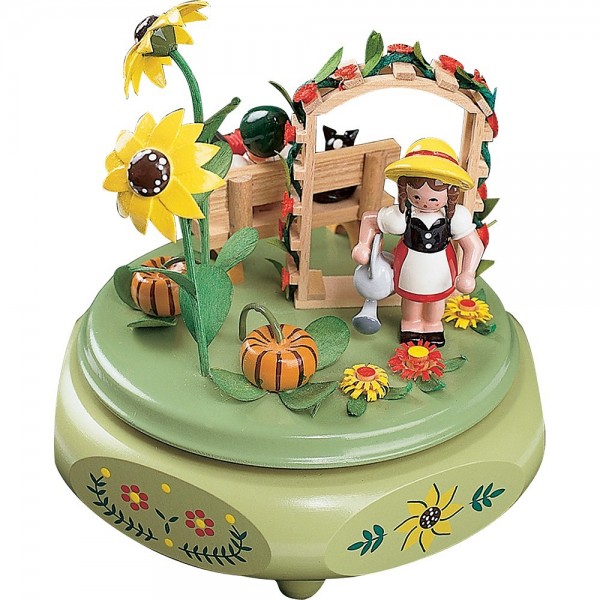 Richard Glässer Spieldose Gartenidyll