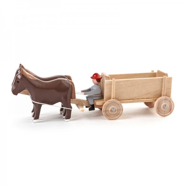 Dregeno Erzgebirge - Miniatur-Pferde mit Kastenwagen