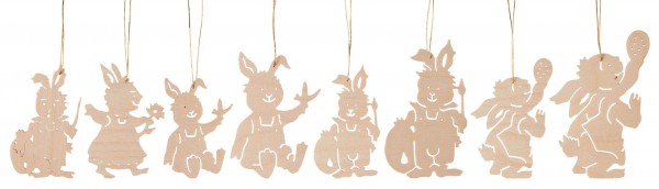 Dregeno Erzgebirge - Behang Hasenfamilie