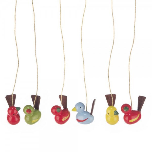 Dregeno Erzgebirge - Behang - Vogelpaar, 3-teilig