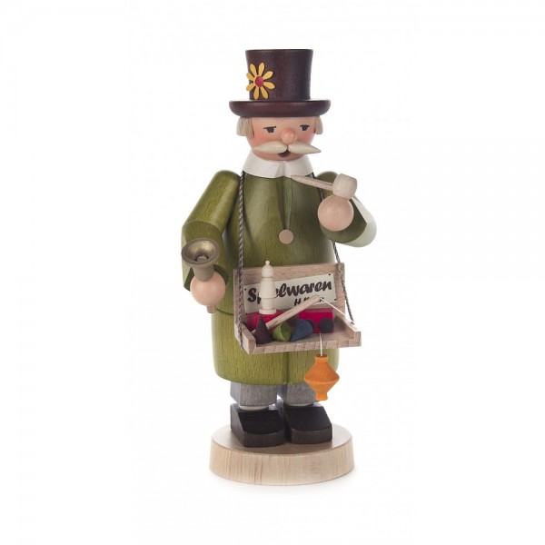 Dregeno Erzgebirge - Räuchermann Spielzeughändler - 17cm