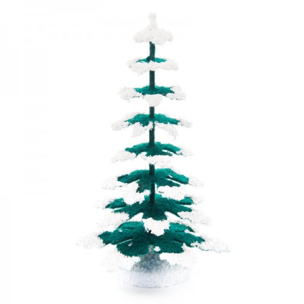 Dregeno Erzgebirge - Miniatur-Fichten, grün/weiß, 10,8 cm