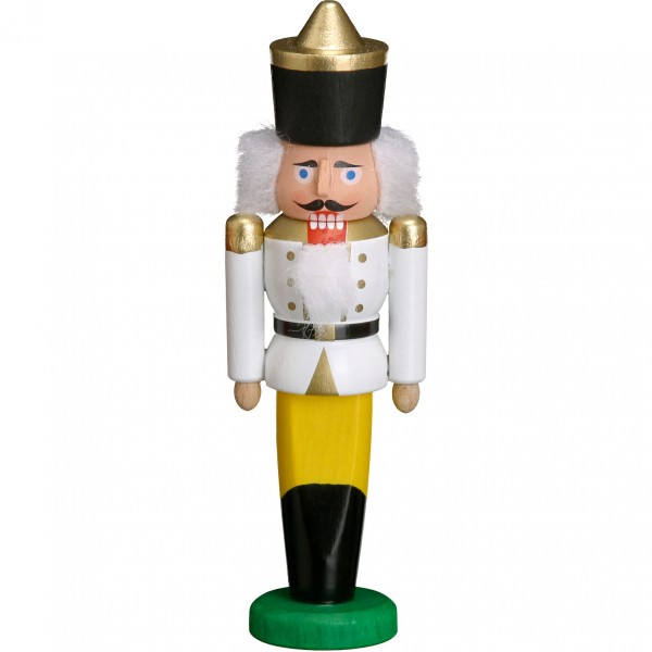 Mini-Nussknacker - König Weiss 9cm