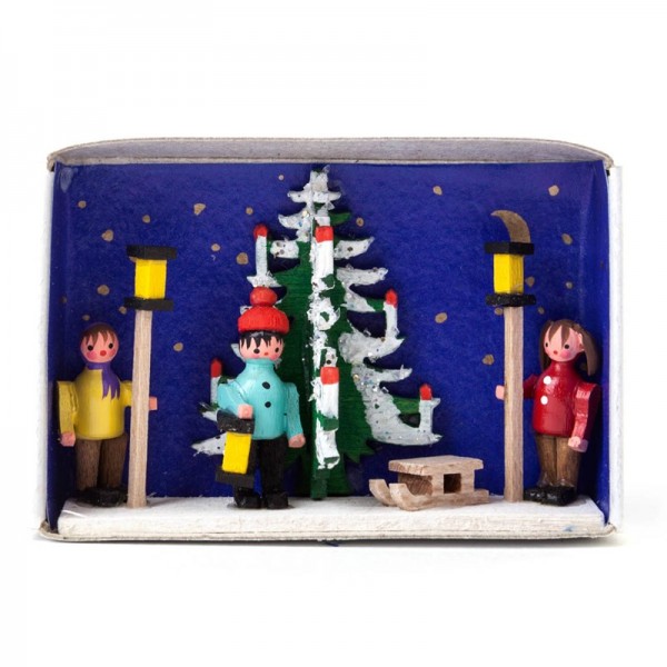 Dregeno Erzgebirge - Miniatur-Zündholzschachtel Adventszeit