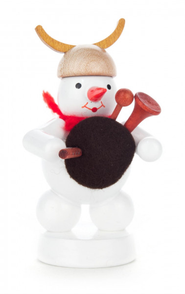 Dregeno Erzgebirge - Schneemann mit Dudelsack