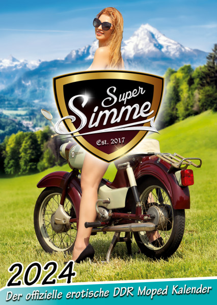 Der offizielle erotische DDR Moped Kalender - Super Simme 2024