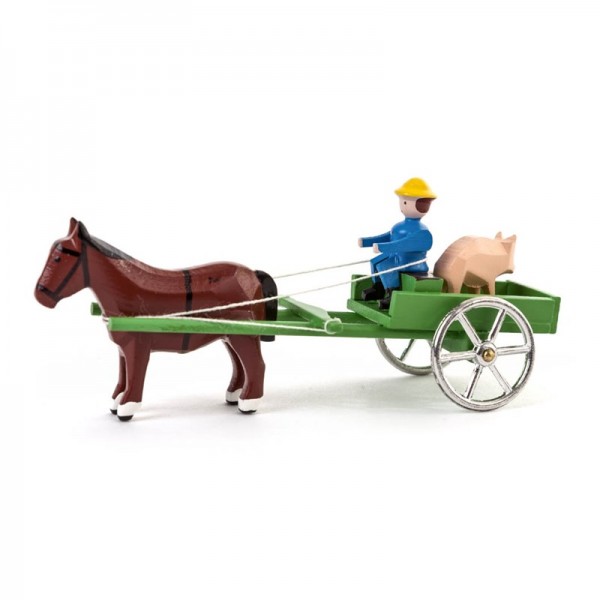 Dregeno Erzgebirge - Miniatur-Wagen mit Schweinen