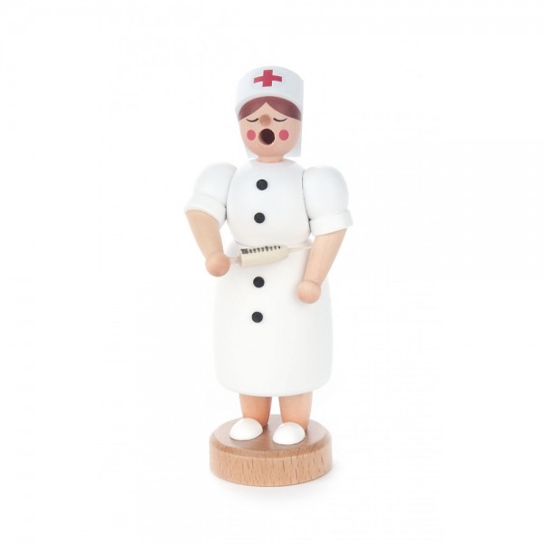 Dregeno Erzgebirge - Miniatur-Räucherfrau Krankenschwester