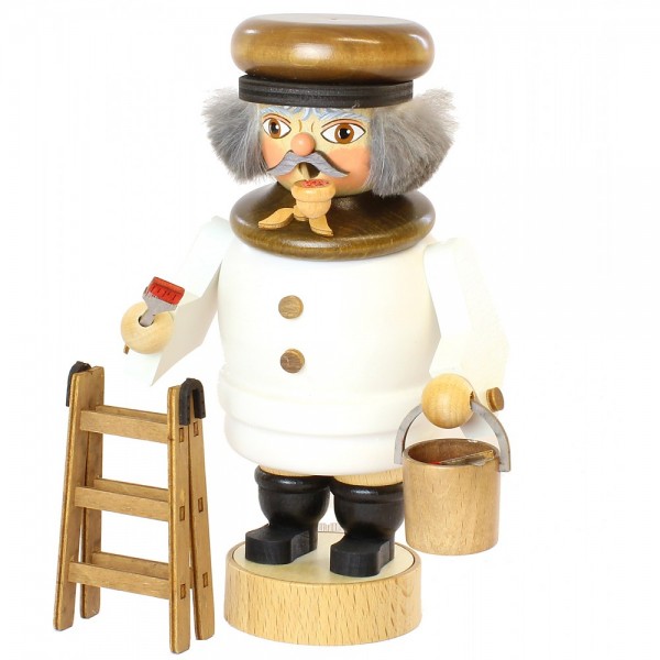 Räuchermann Erzgebirge - Qualmgusch Maler mit Leiter - 20cm