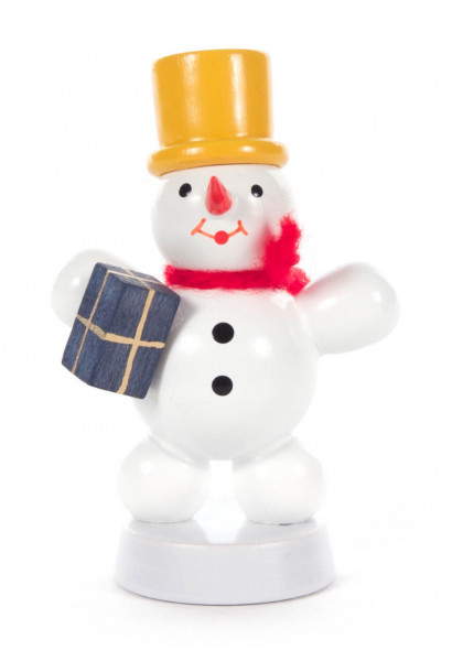 Dregeno Erzgebirge - Schneemann mit Päckchen