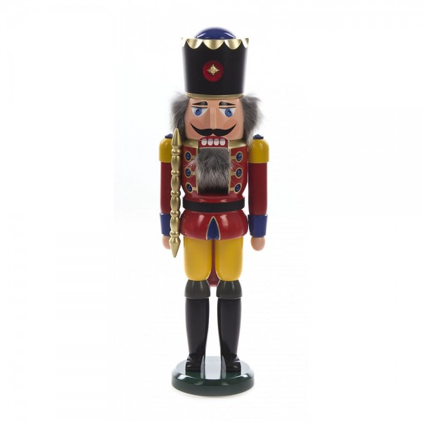 Dregeno Erzgebirge - Nussknacker König groß rot - 50cm