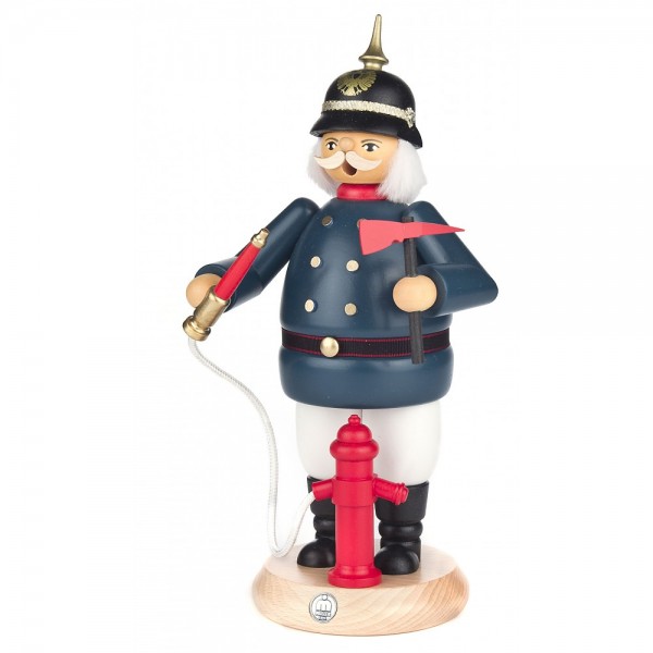 Dregeno Erzgebirge - Räuchermann Feuerwehrmann in historischer Uniform - 25cm