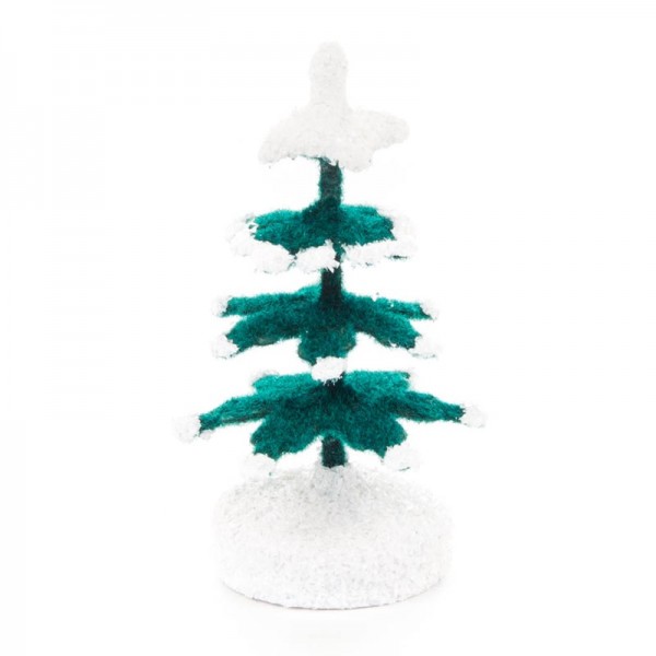 Dregeno Erzgebirge - Miniatur-Fichten, grün/weiß, 5,4 cm