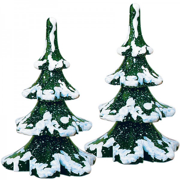 Hubrig Winterkinder 2er Set Winterbaum mittel - 8cm