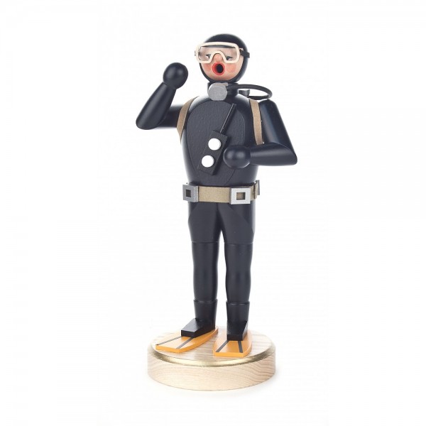 Dregeno Erzgebirge - Räuchermann Taucher - 21cm