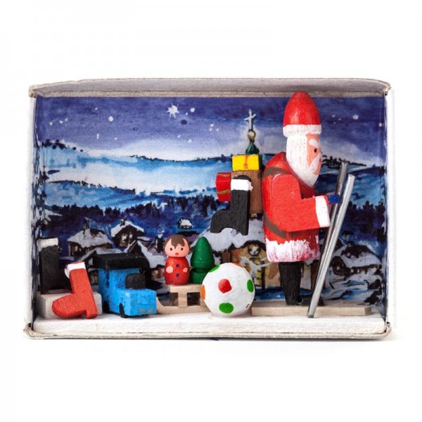 Dregeno Erzgebirge - Zündholzschachtel verlorene Weihnachtsgeschenke