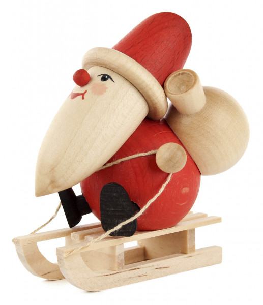 Dregeno Erzgebirge - Weihnachtsmann mit Schlitten